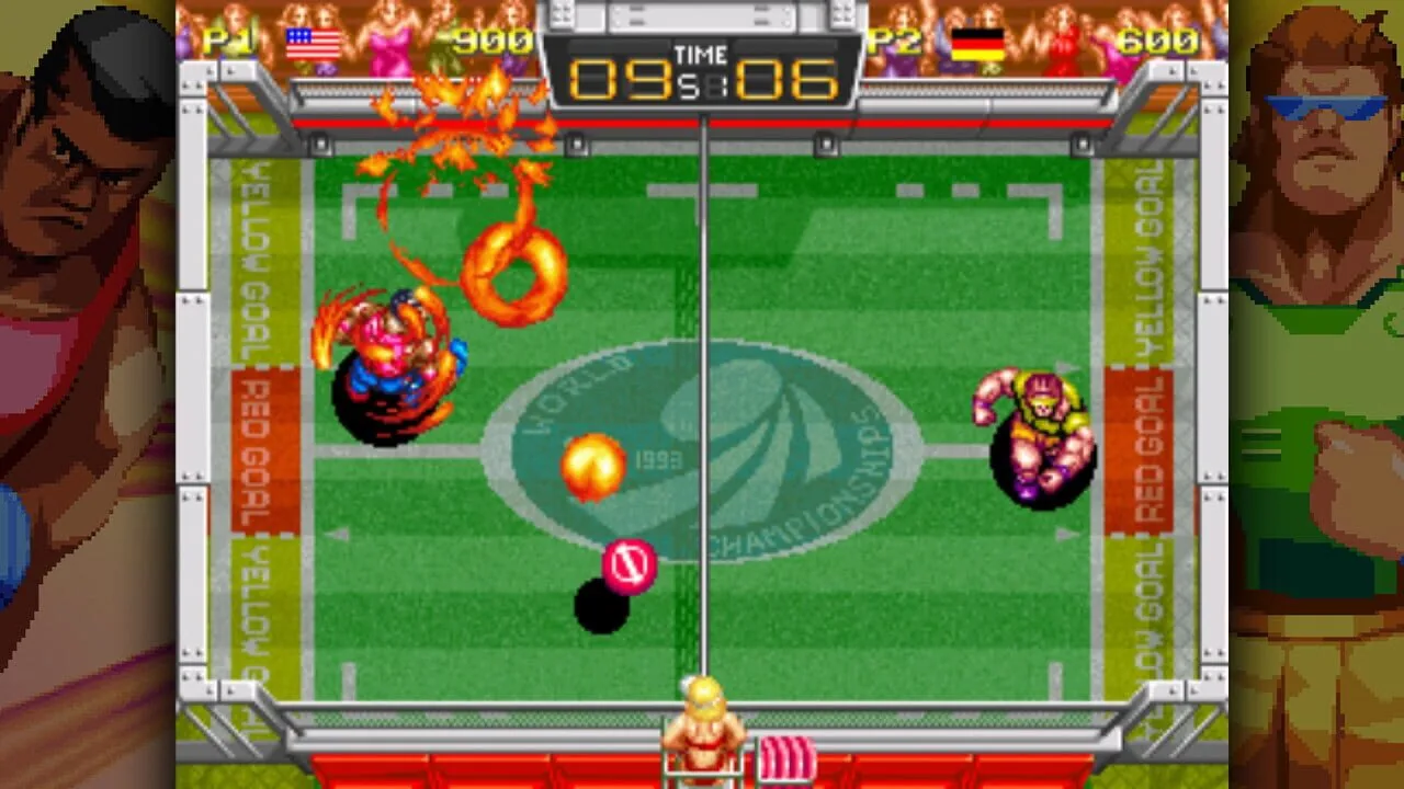 Windjammers gameplay on PlayStation Vita