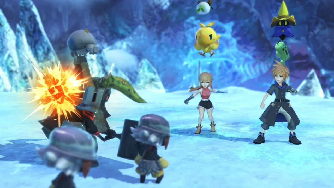 World of Final Fantasy gameplay on PlayStation Vita