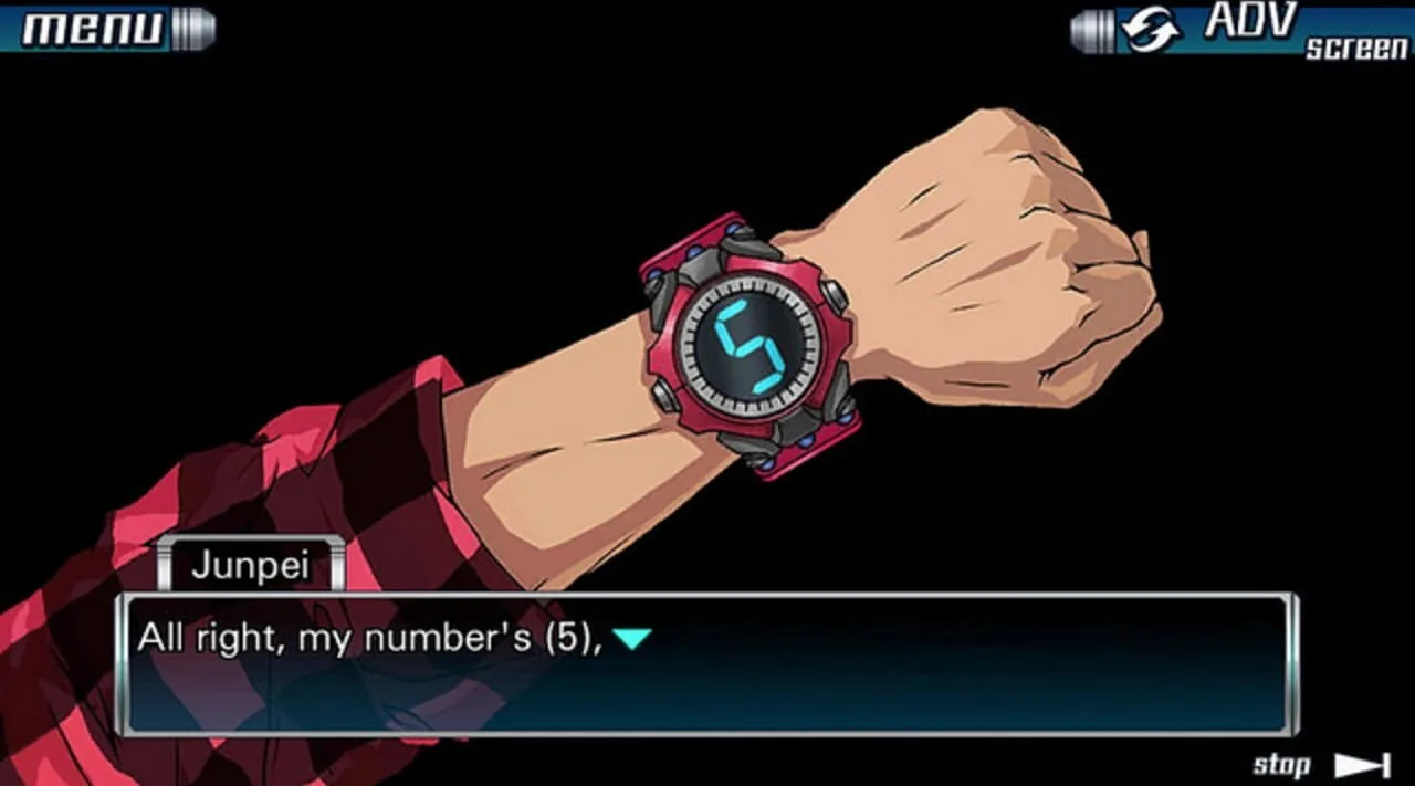 Zero Escape: The Nonary Games gameplay on PlayStation Vita