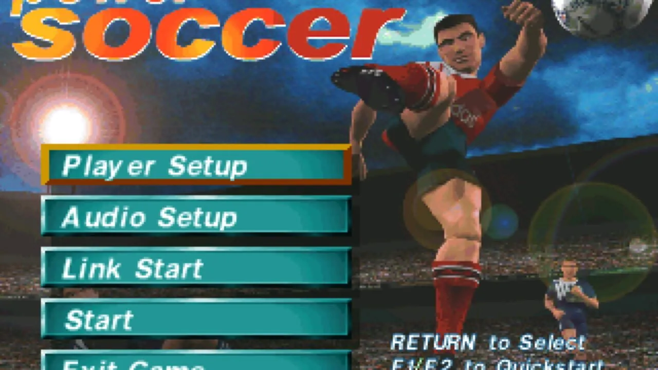 Adidas Power Soccer gameplay on PlayStation