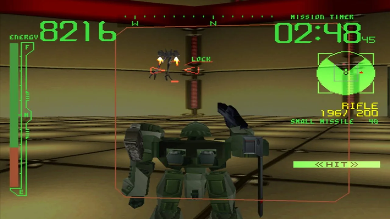 Armored Core gameplay on PlayStation
