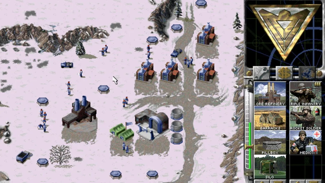 Command & Conquer: Red Alert gameplay on PlayStation