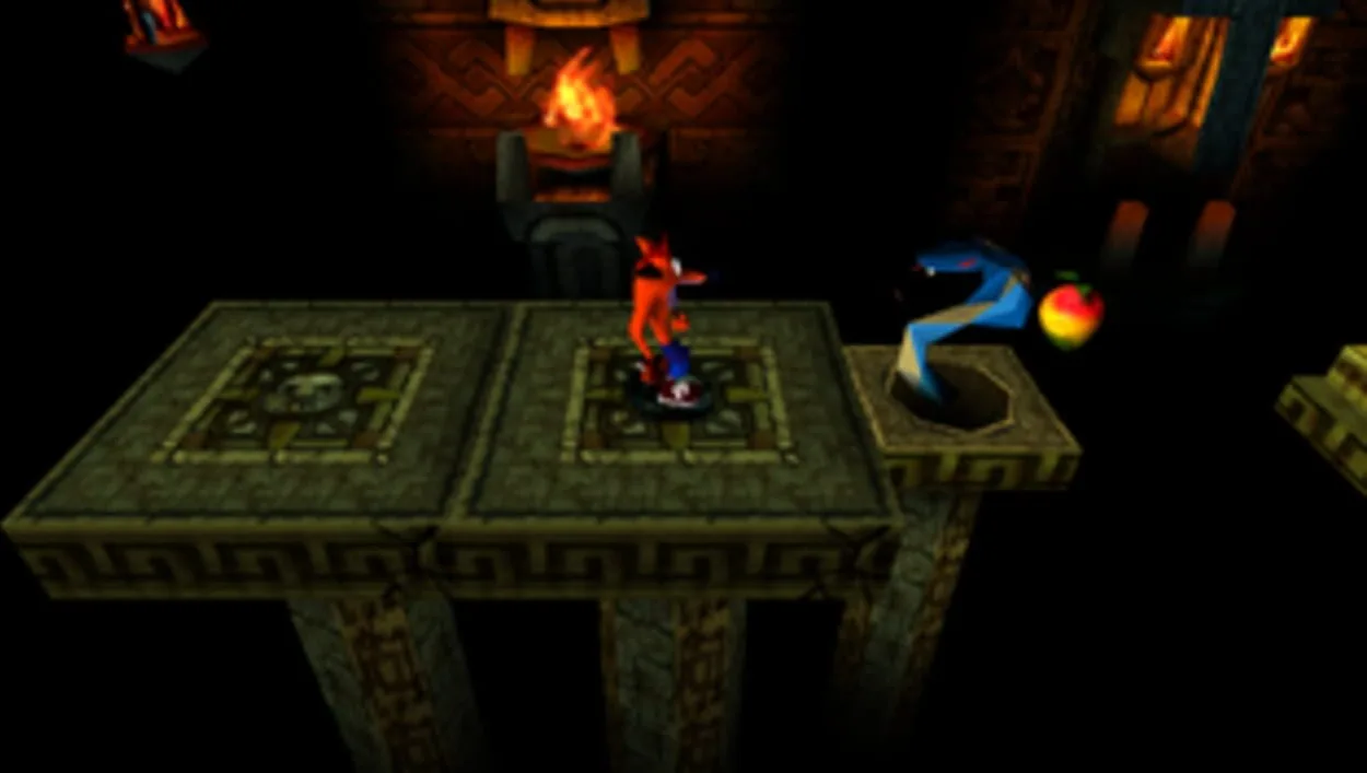 Crash Bandicoot gameplay on PlayStation