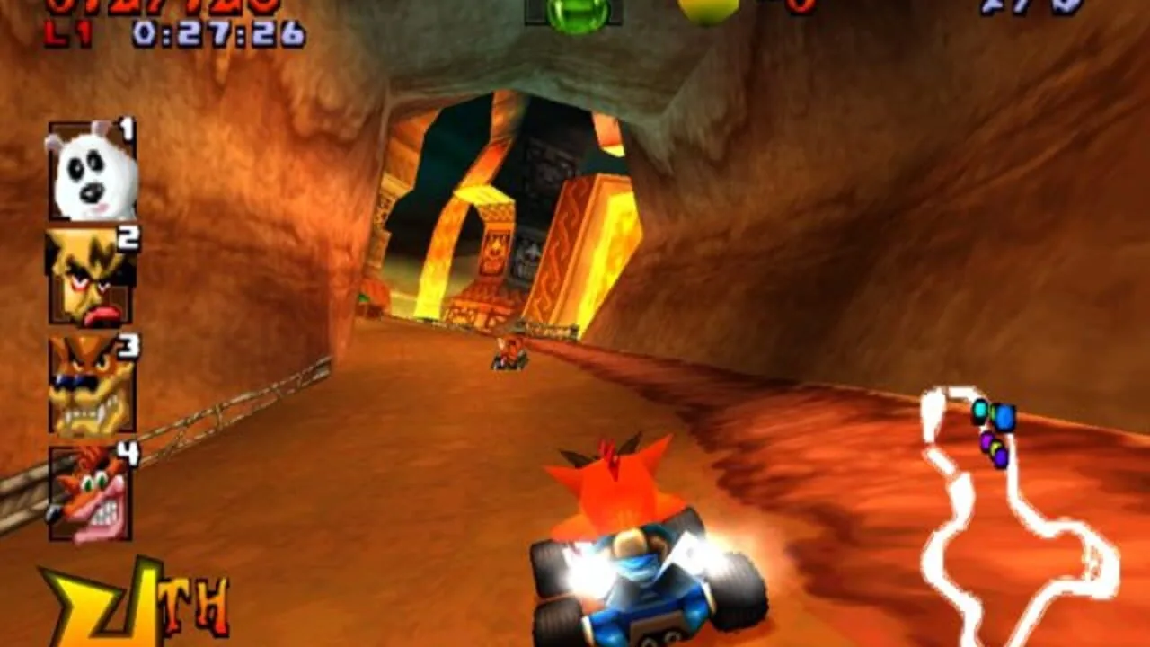 Crash Team Racing gameplay on PlayStation