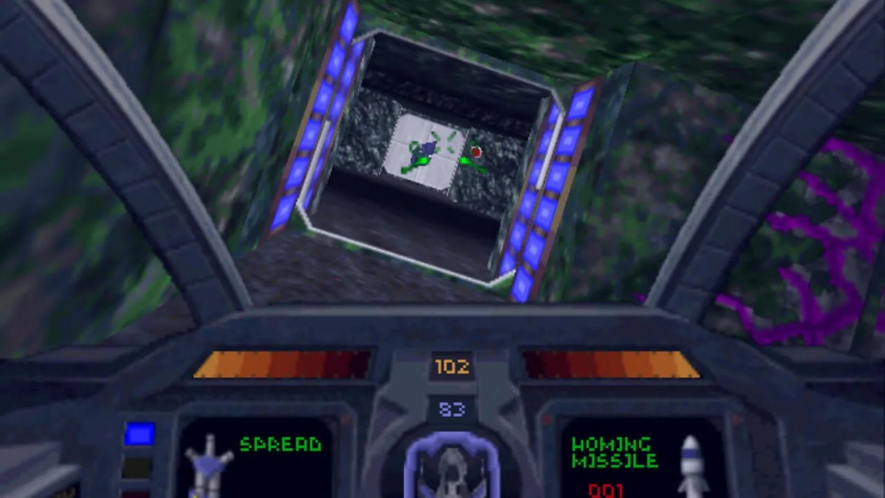 Descent gameplay on PlayStation