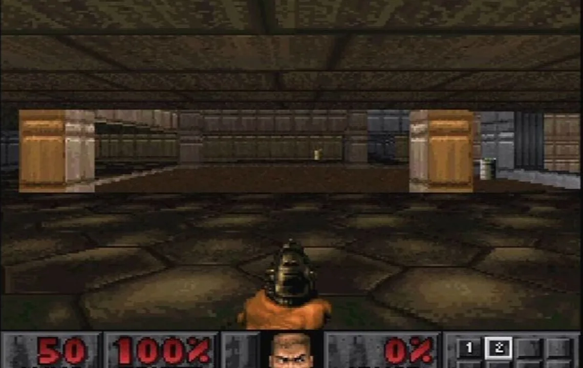 Doom gameplay on PlayStation