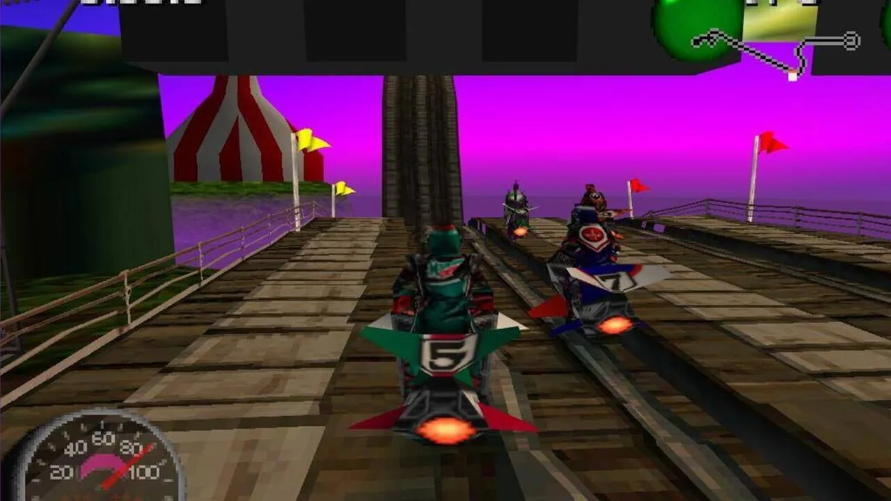 Jet Moto 2 gameplay on PlayStation