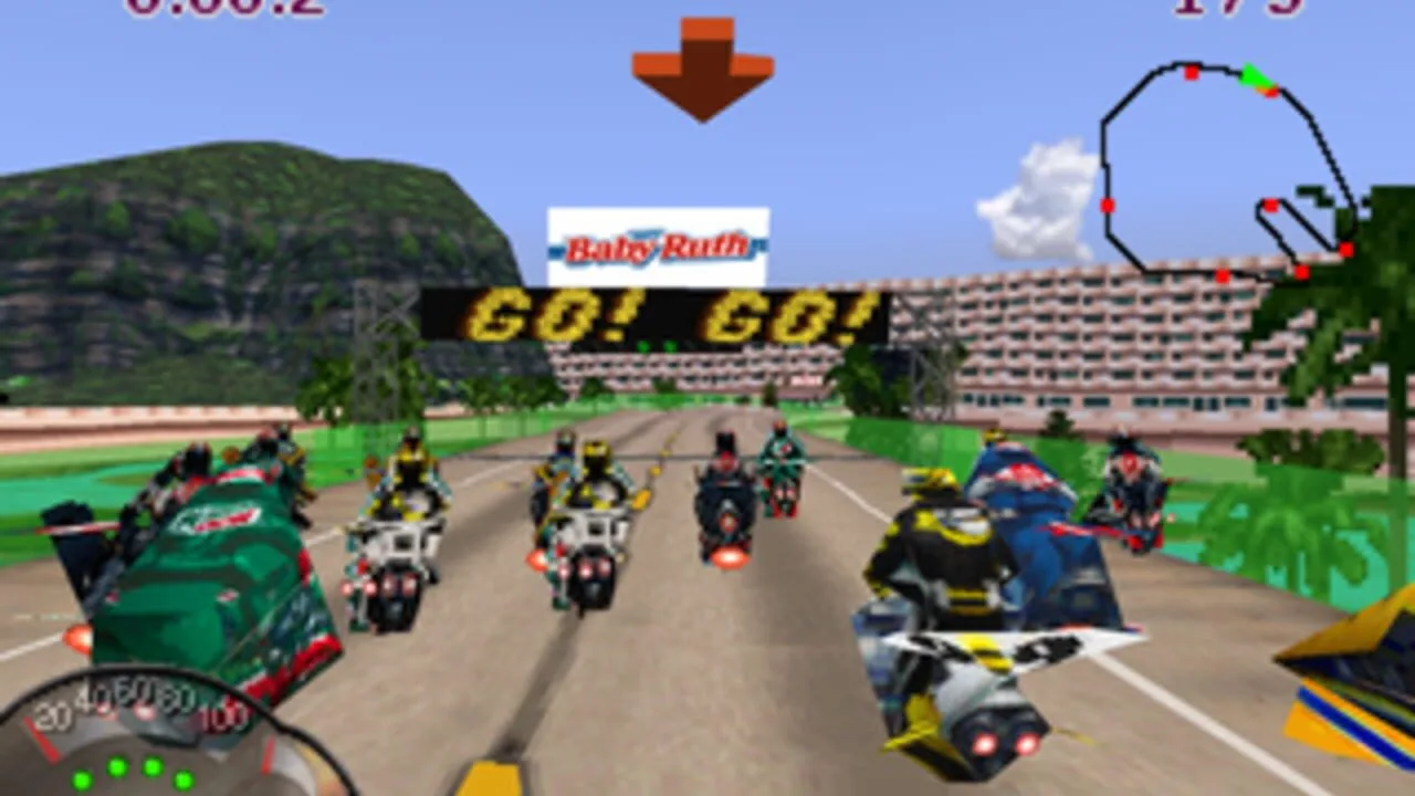 Jet Moto gameplay on PlayStation
