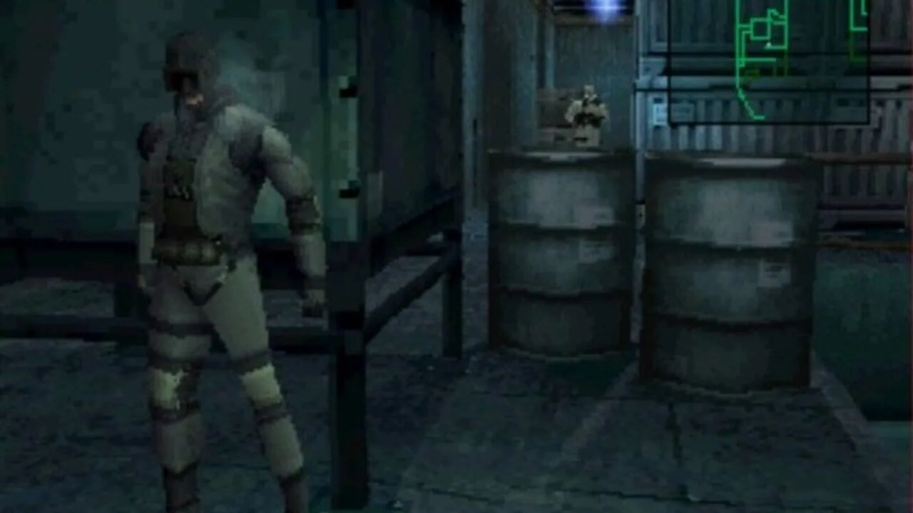 Metal Gear Solid gameplay on PlayStation