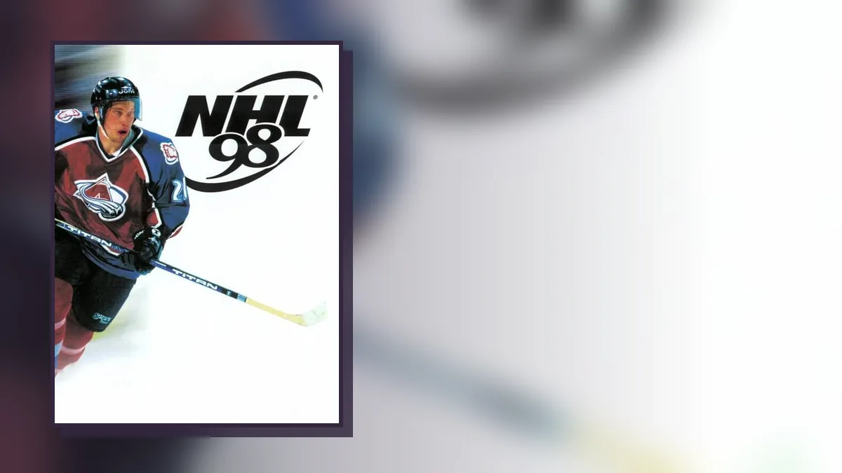 NHL 98 on PlayStation: box art and gameplay