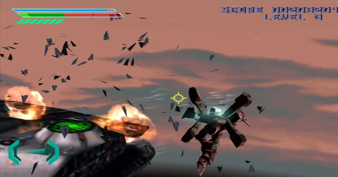 Omega Boost gameplay on PlayStation