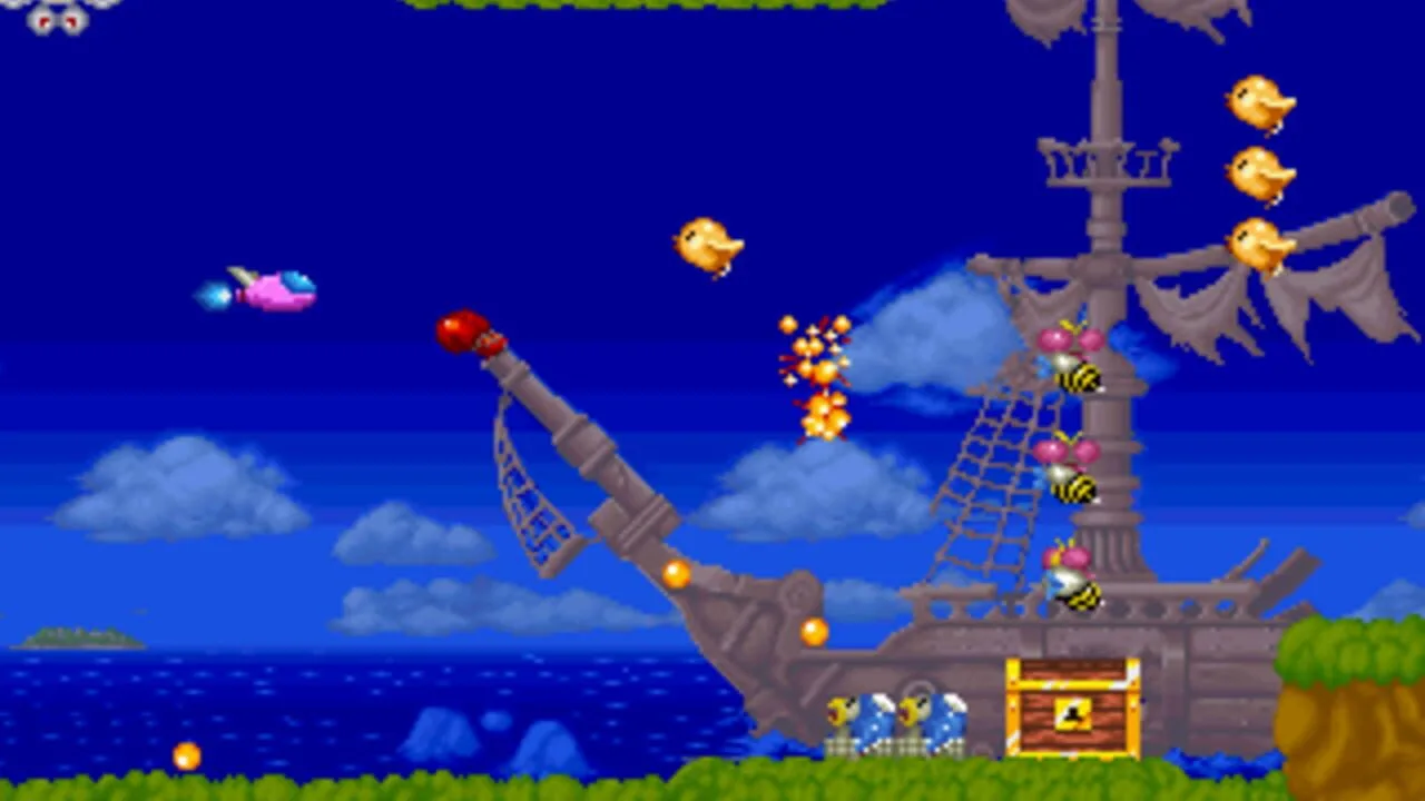 Parodius gameplay on PlayStation