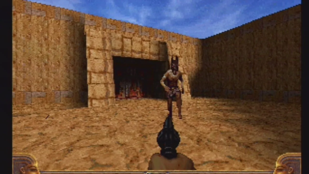 PowerSlave gameplay on PlayStation