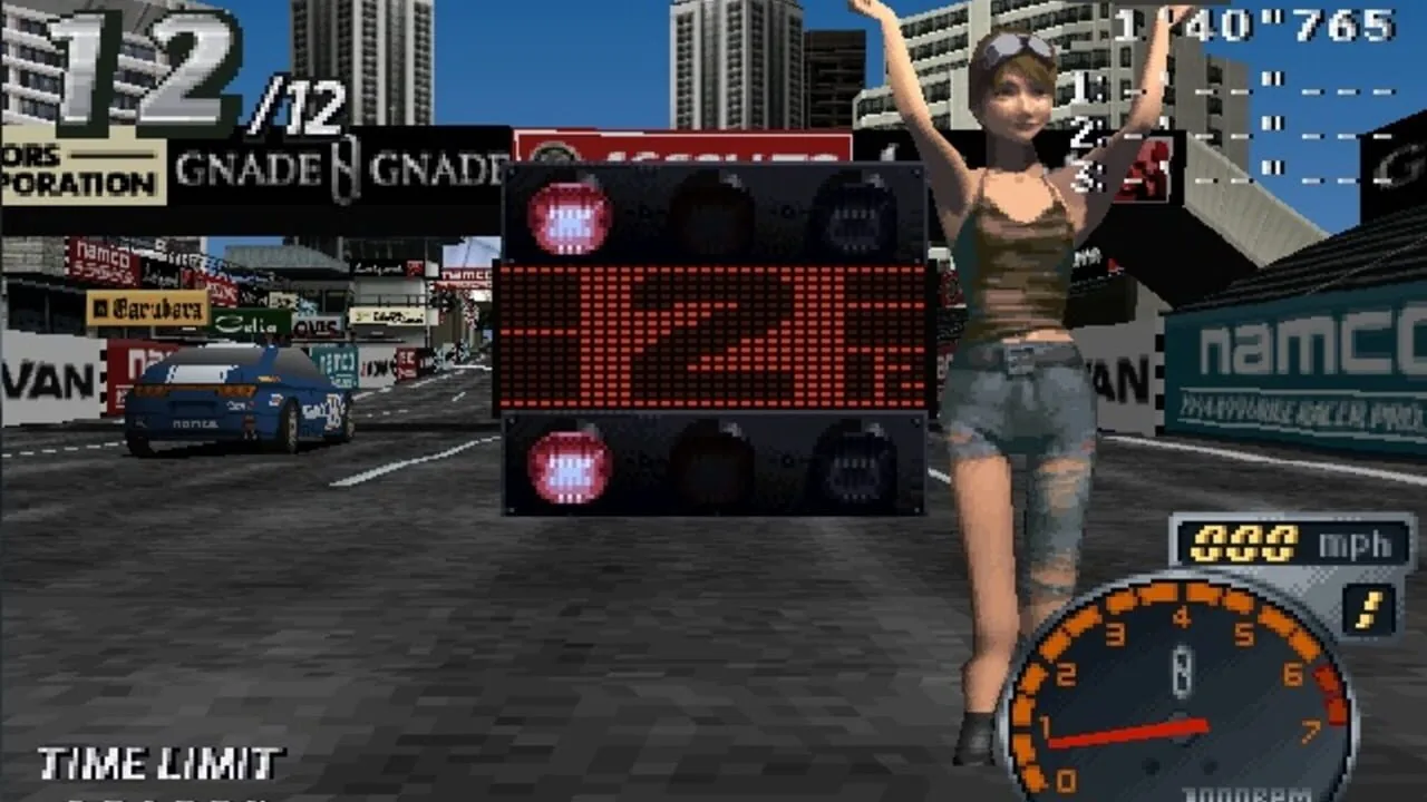 Rage Racer gameplay on PlayStation