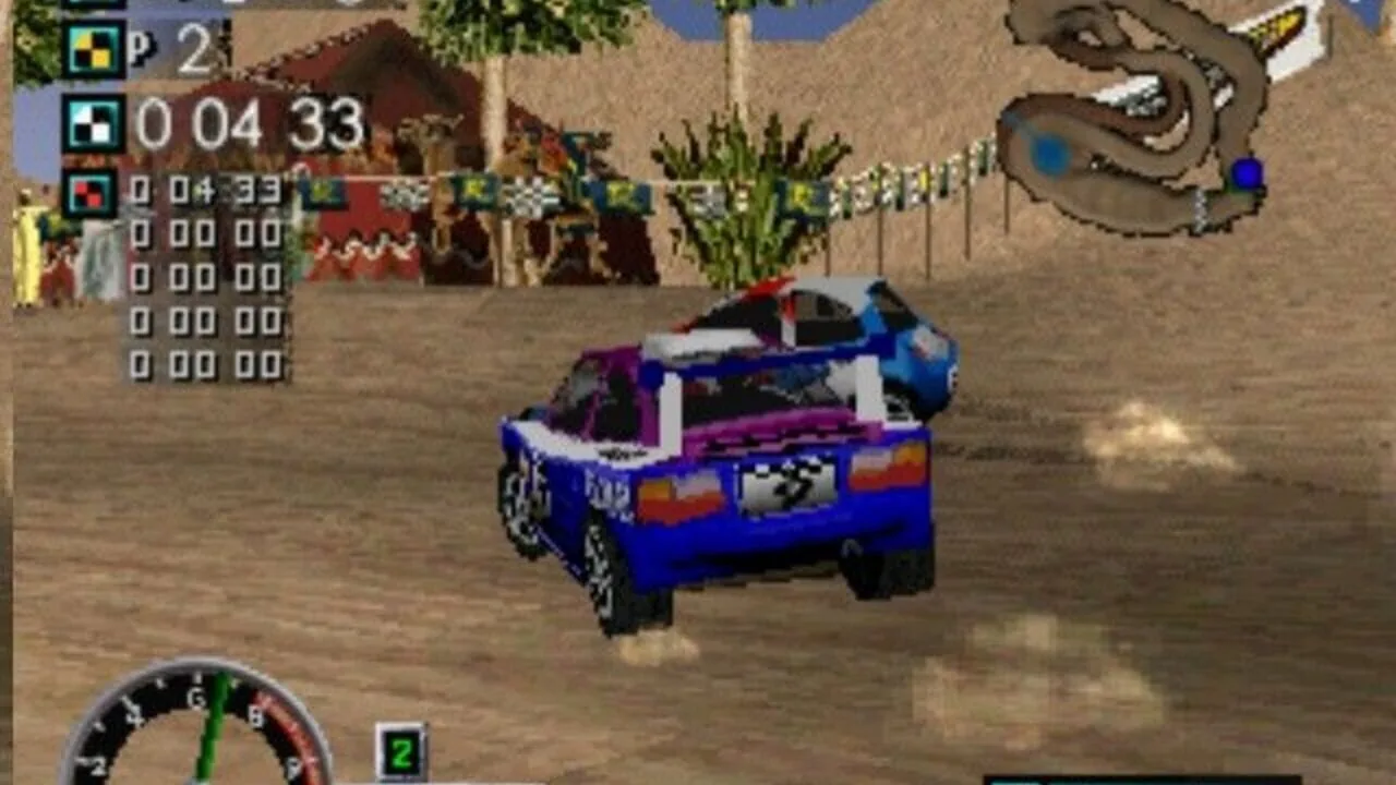 Rally Cross gameplay on PlayStation