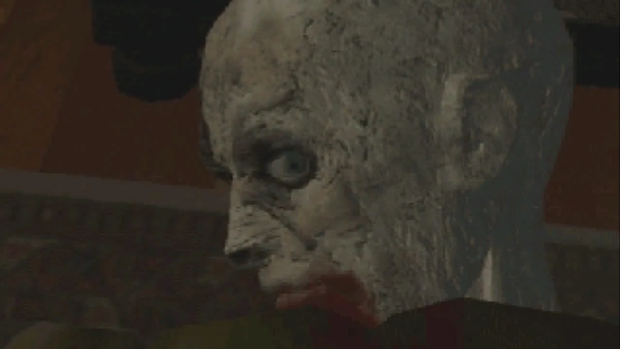Resident Evil gameplay on PlayStation