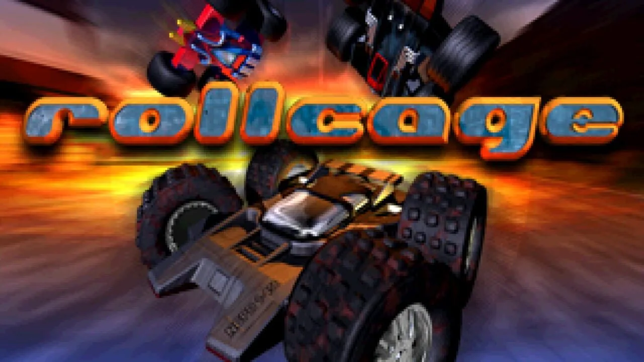 Rollcage gameplay on PlayStation