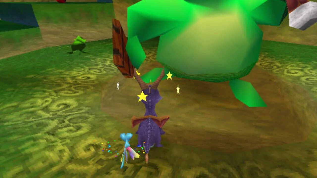 Spyro the Dragon gameplay on PlayStation
