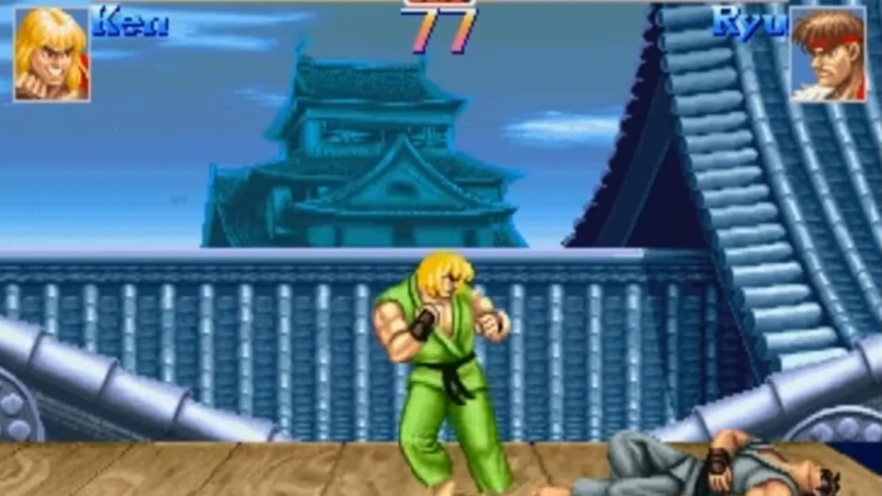 Street Fighter Collection gameplay on PlayStation