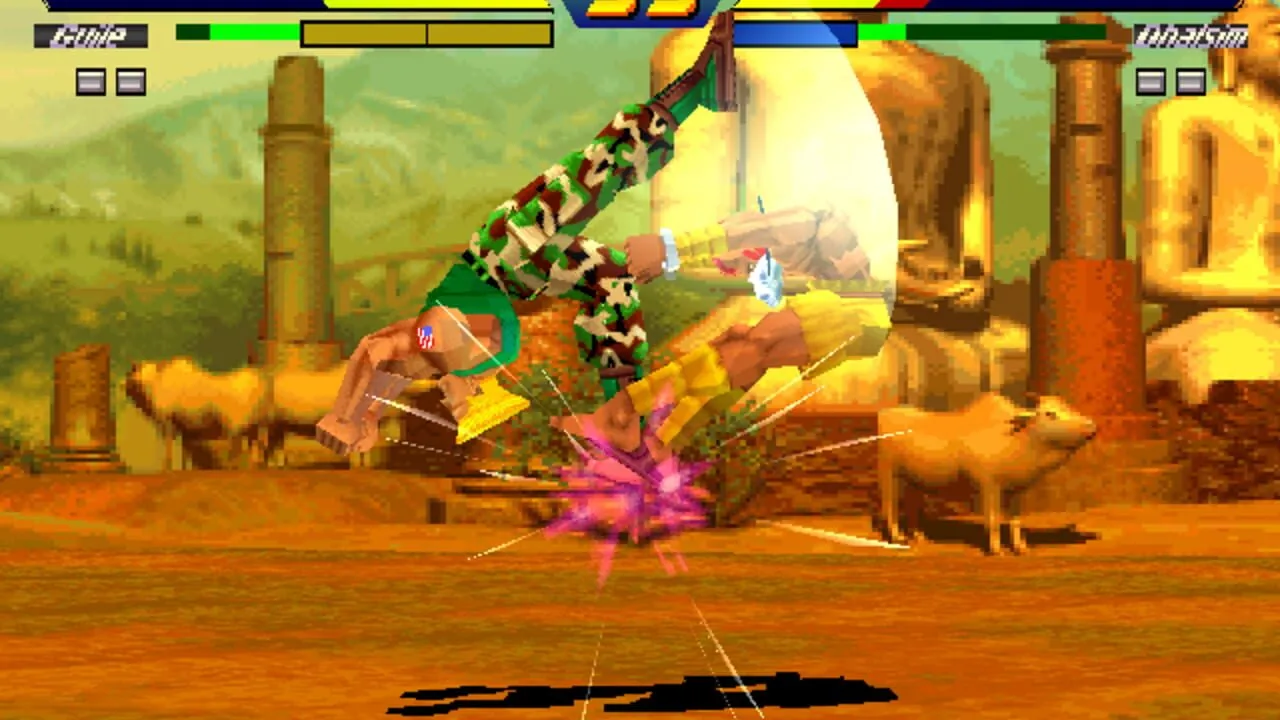 Street Fighter EX plus Alpha gameplay on PlayStation