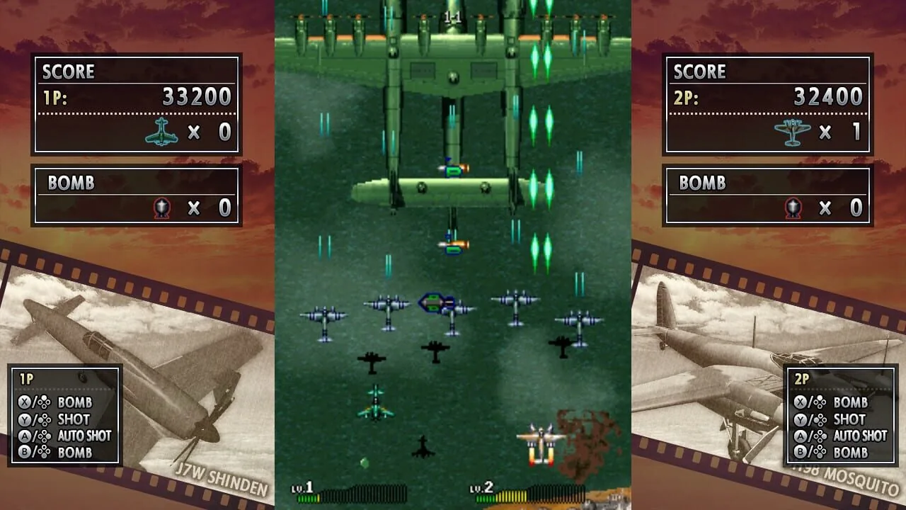 Strikers 1945 II gameplay on PlayStation