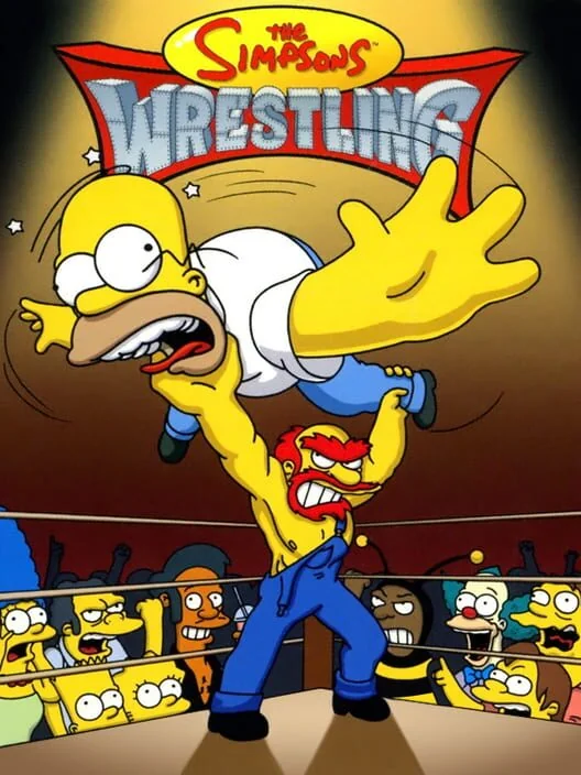 The Simpsons Wrestling box art