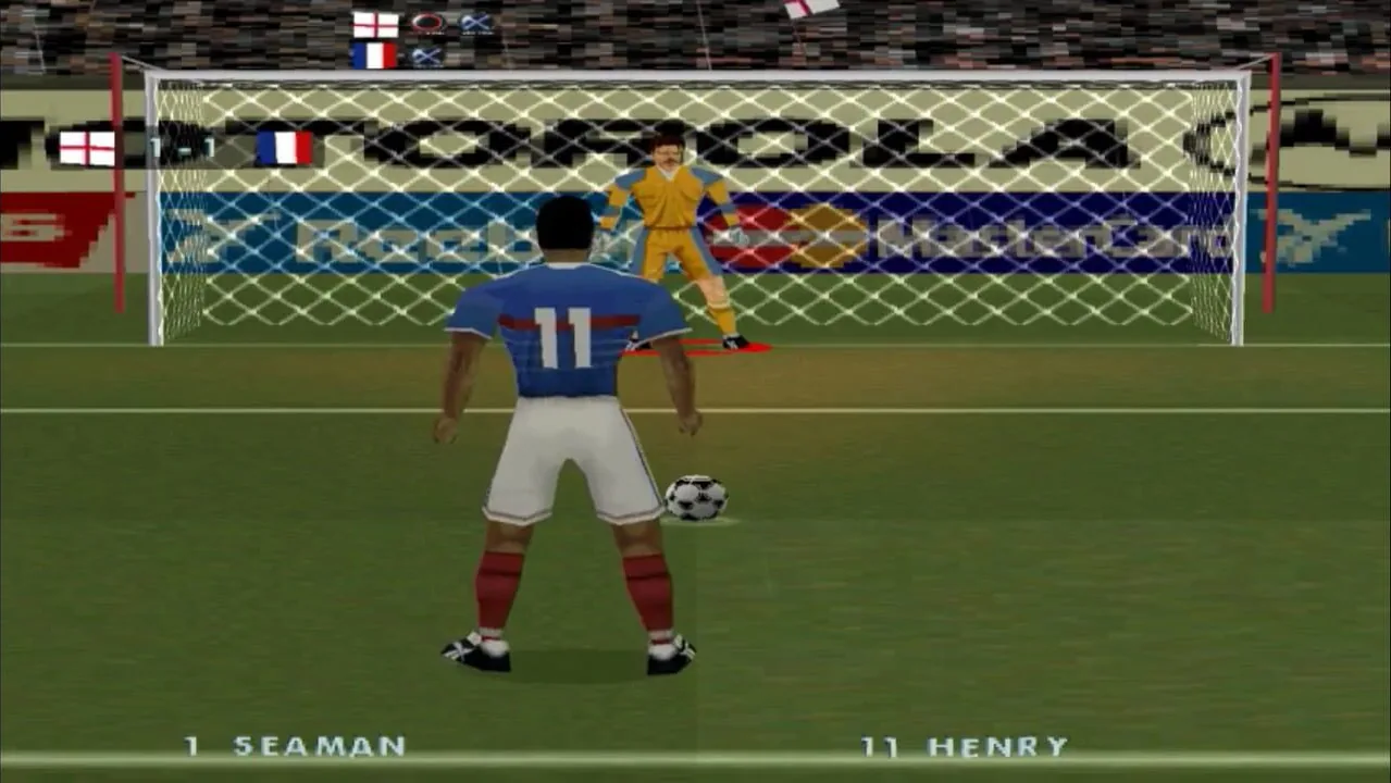 This is Football gameplay on PlayStation
