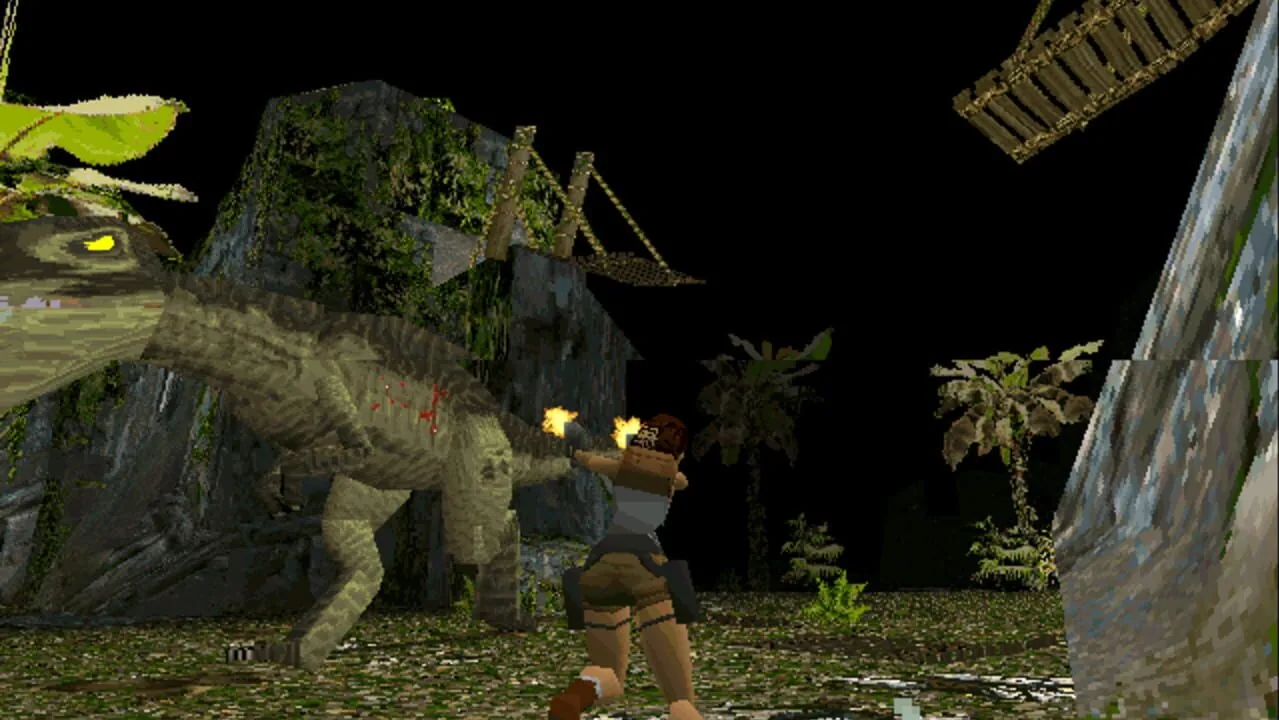 Tomb Raider gameplay on PlayStation
