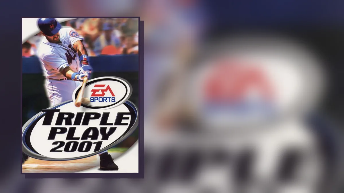 Triple Play 2001 on PlayStation: box art and gameplay