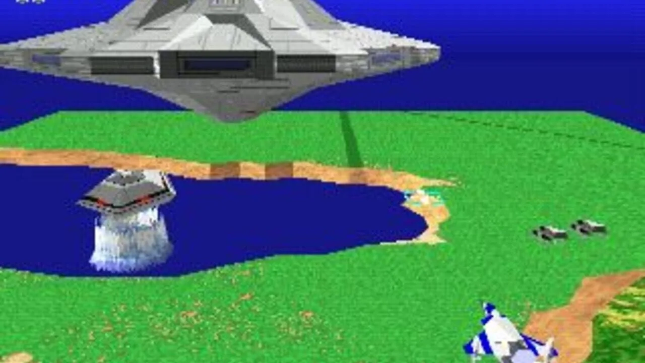 Xevious 3D/G+ gameplay on PlayStation