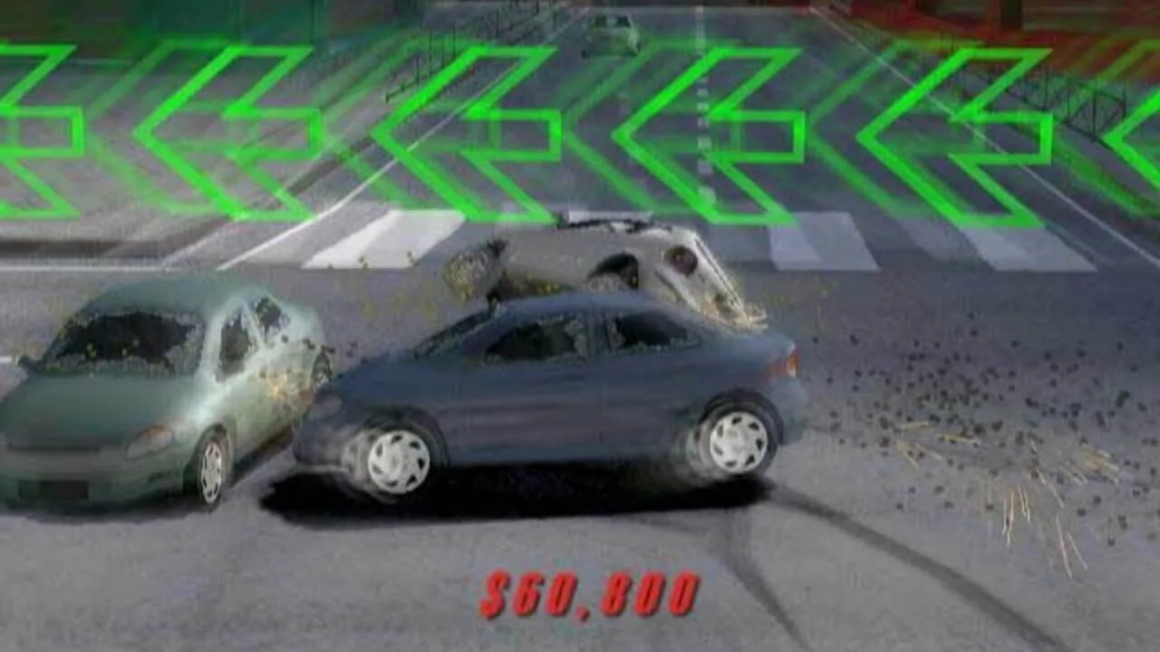 Burnout gameplay on PlayStation 2