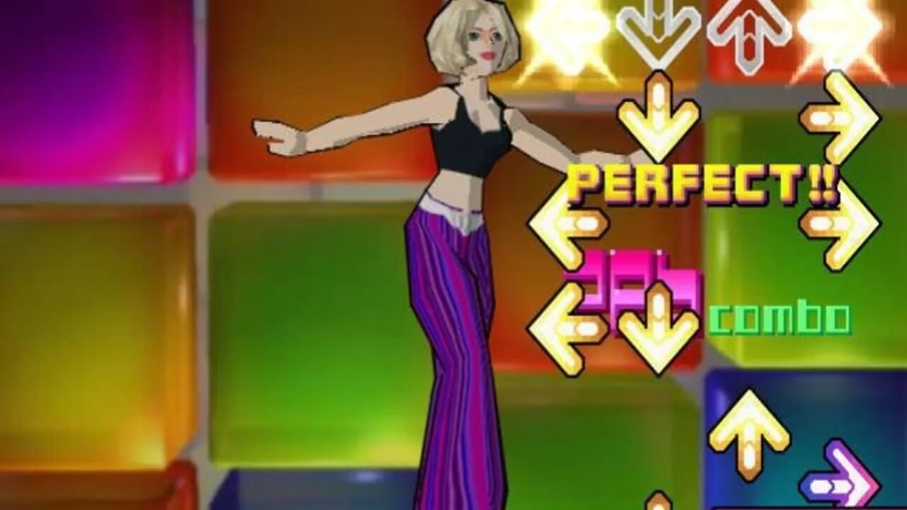 Dance Dance Revolution Extreme gameplay on PlayStation 2