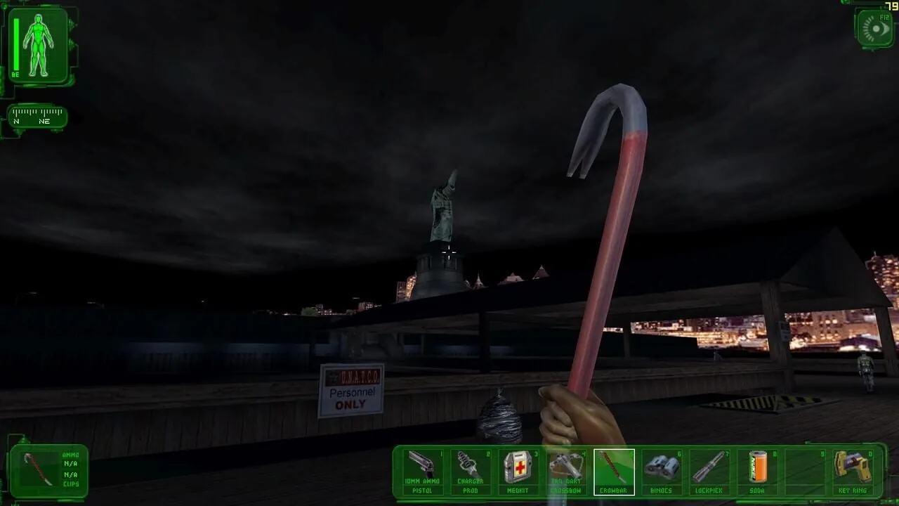 Deus Ex gameplay on PlayStation 2