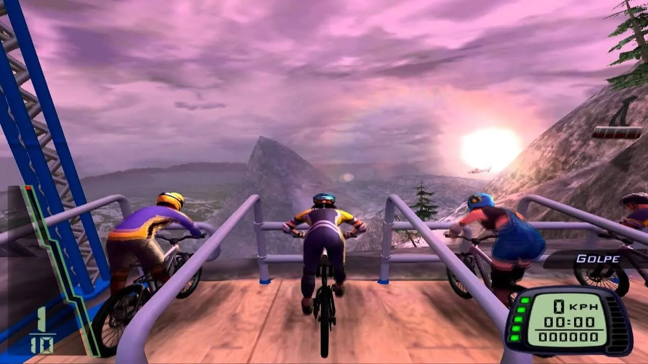 Downhill Domination gameplay on PlayStation 2