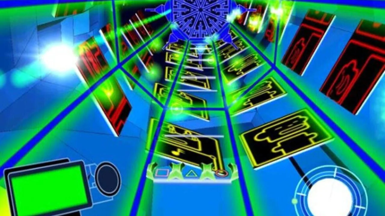 Frequency gameplay on PlayStation 2