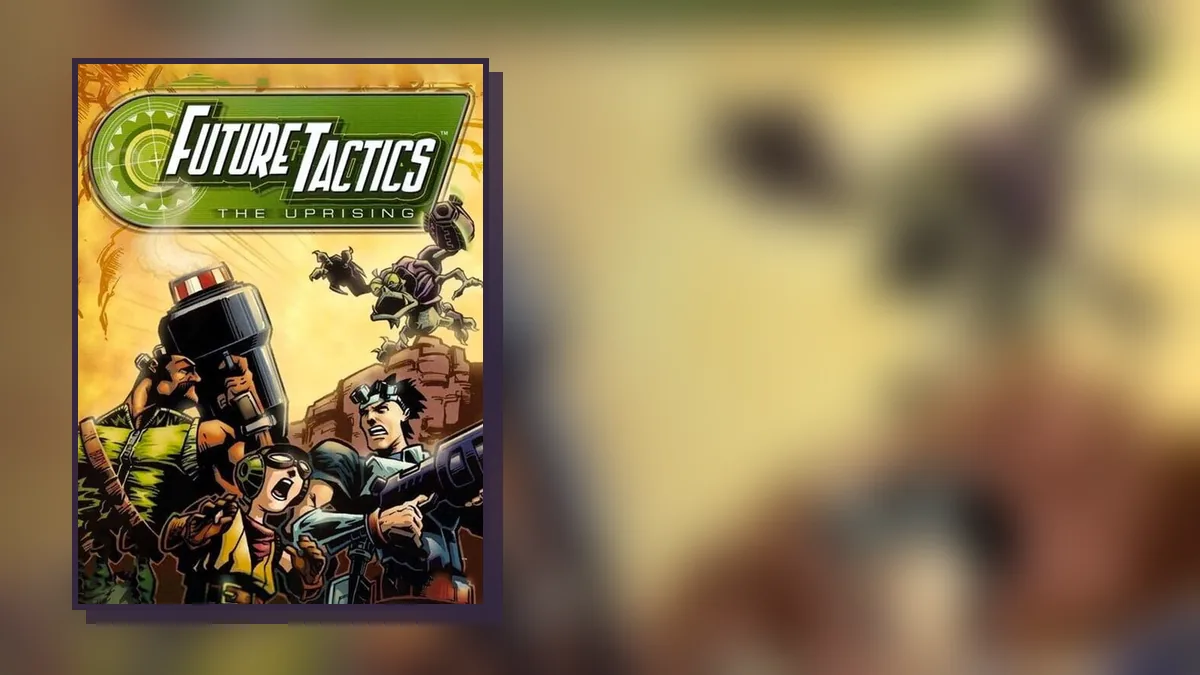 Future Tactics: The Uprising on PlayStation 2: box art and gameplay