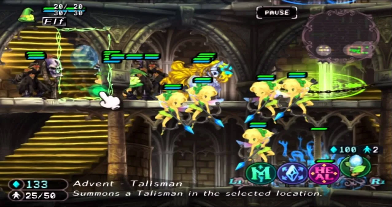 GrimGrimoire gameplay on PlayStation 2