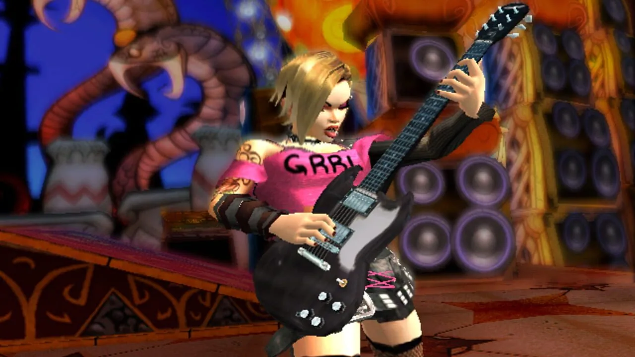 Guitar Hero: Aerosmith gameplay on PlayStation 2