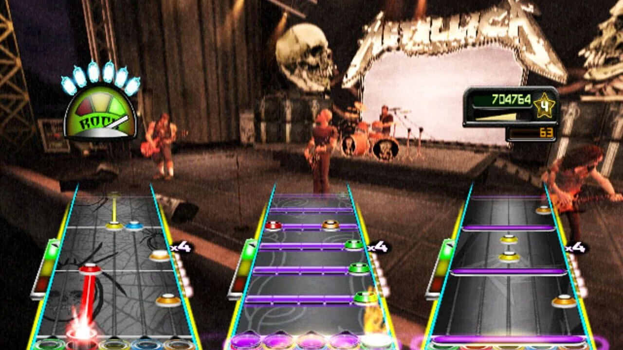 Guitar Hero: Metallica gameplay on PlayStation 2