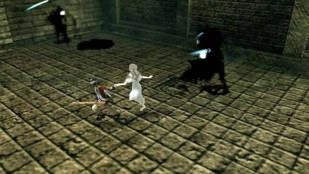 Ico gameplay on PlayStation 2