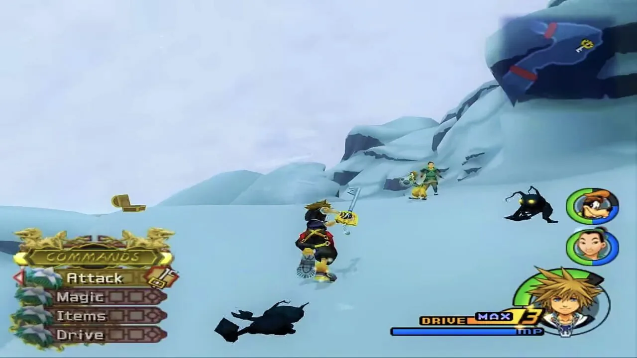 Kingdom Hearts II gameplay on PlayStation 2