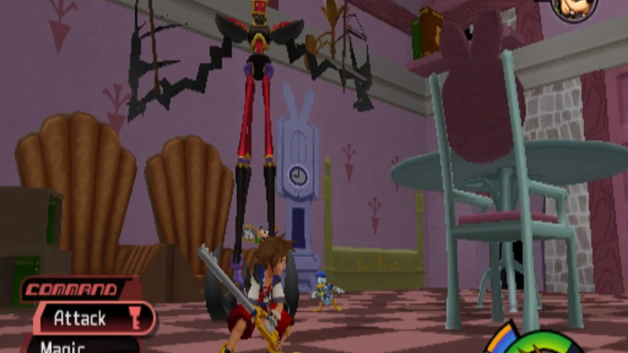 Kingdom Hearts gameplay on PlayStation 2