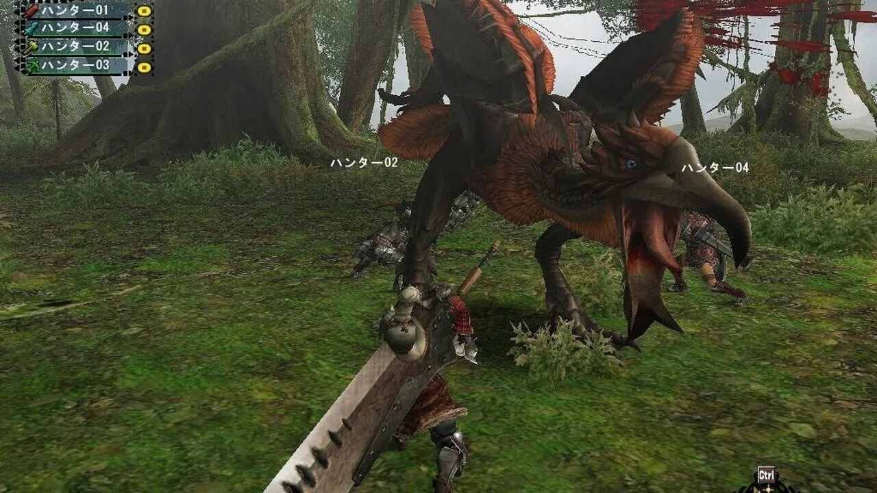 Monster Hunter 2 gameplay on PlayStation 2