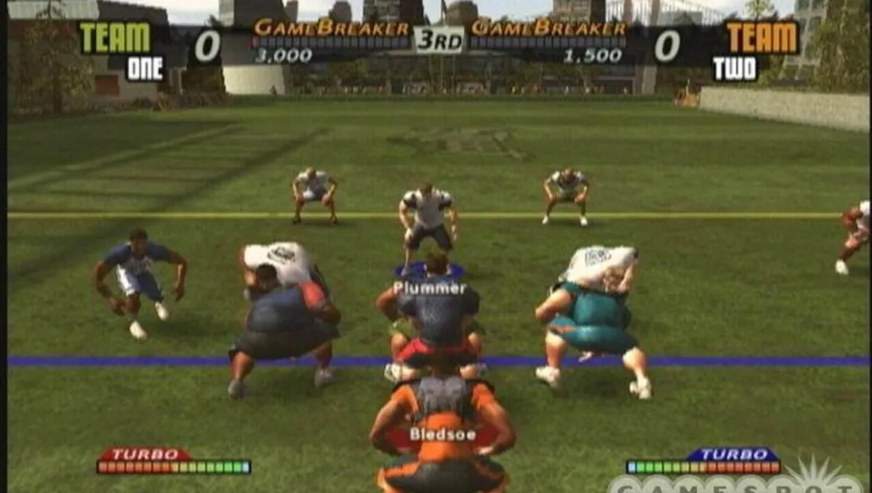 NFL Street gameplay on PlayStation 2