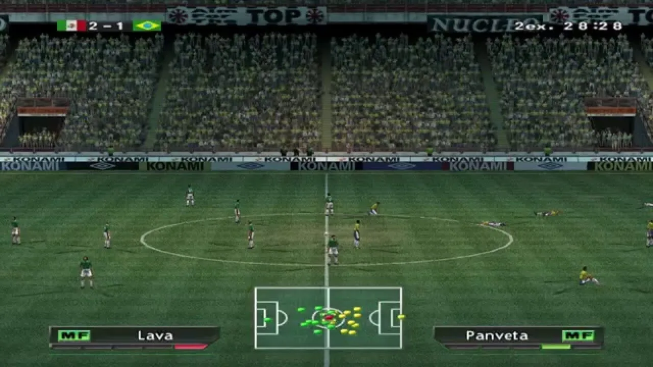 Pro Evolution Soccer gameplay on PlayStation 2