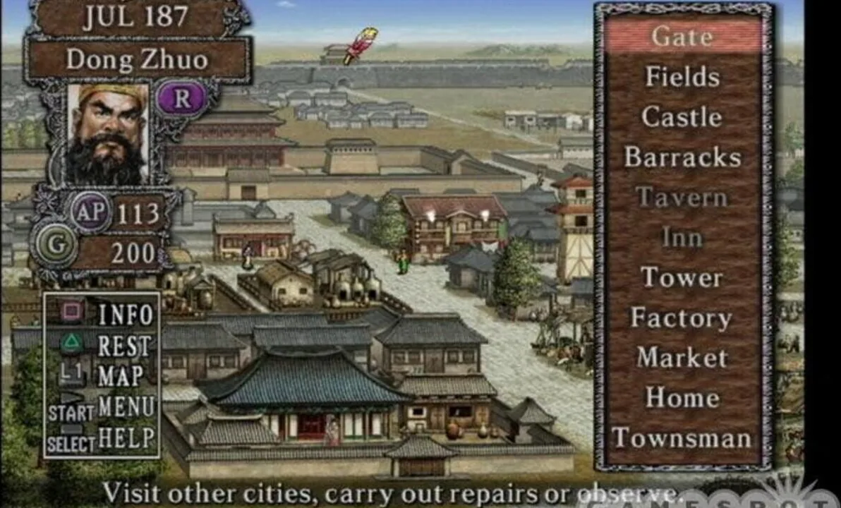 Romance of the Three Kingdoms VIII gameplay on PlayStation 2
