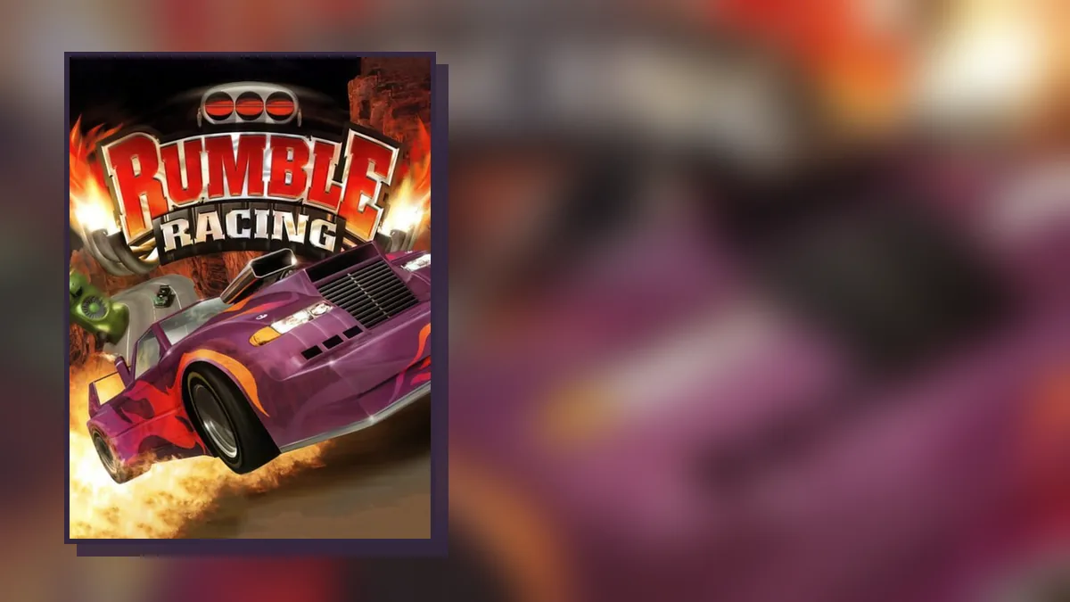 Rumble Racing on PlayStation 2: box art and gameplay