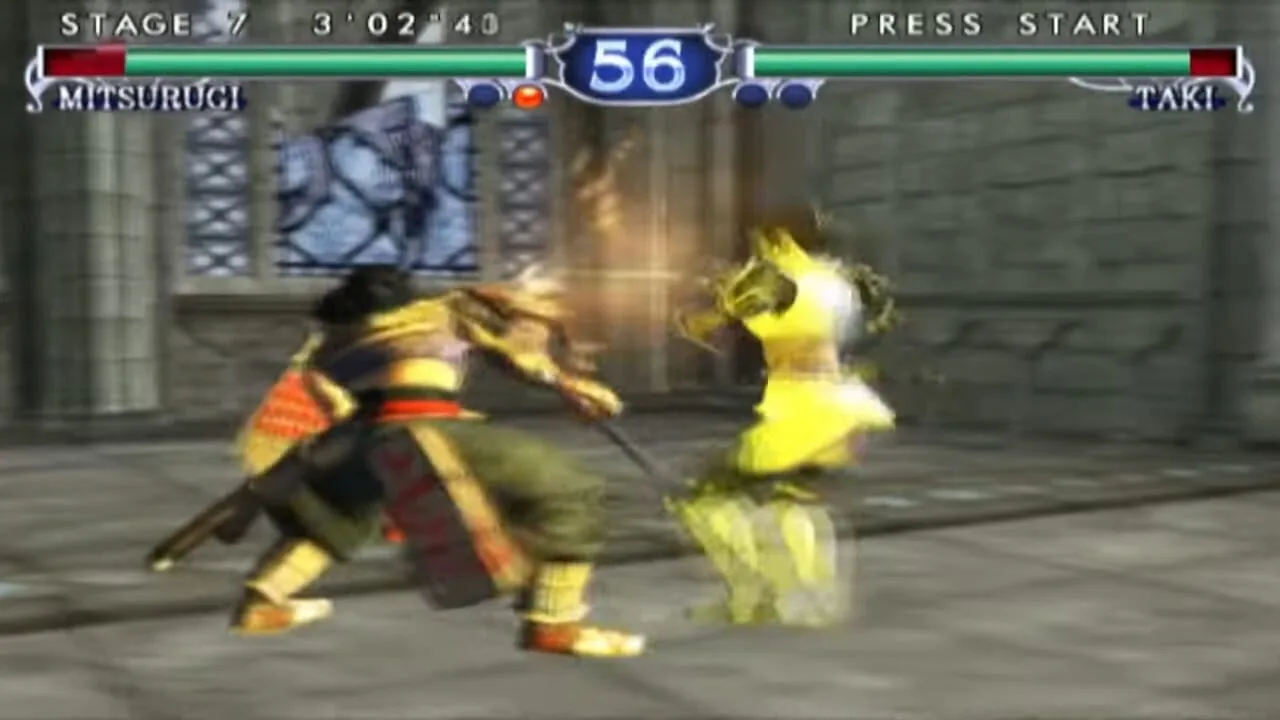 Soulcalibur II gameplay on PlayStation 2
