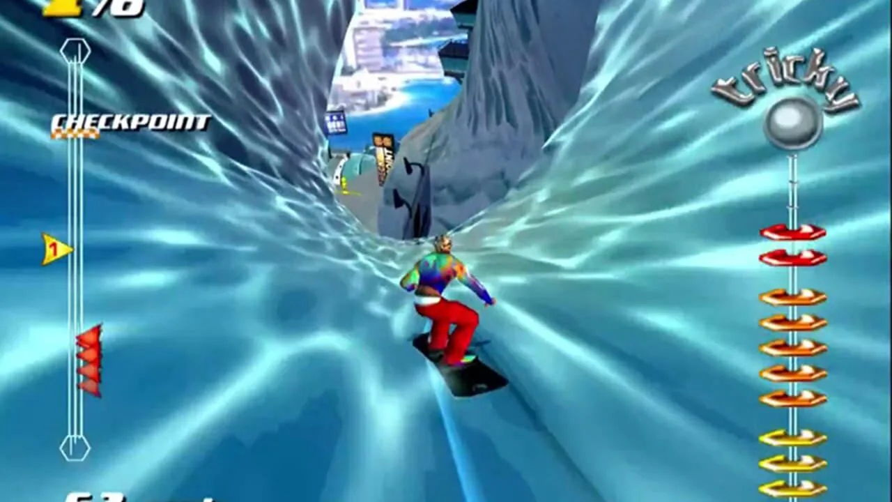 SSX Tricky gameplay on PlayStation 2