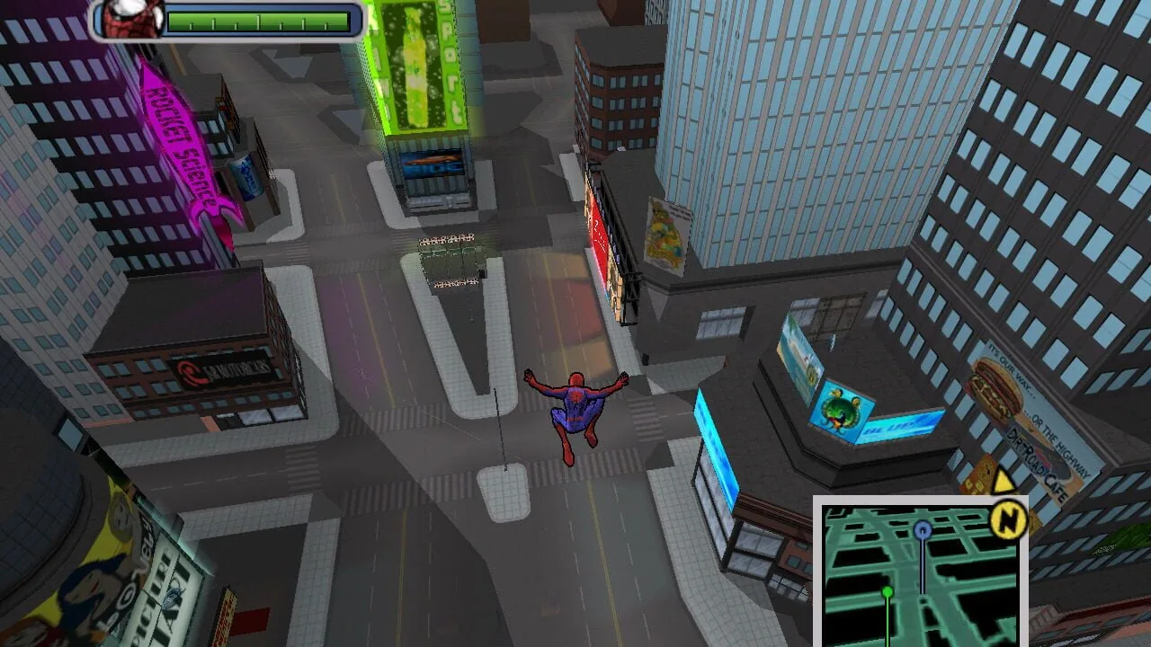 Ultimate Spider-Man gameplay on PlayStation 2